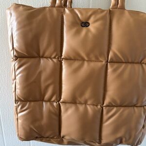 CALIA by Carrie Underwood Tan Quilted Tote
